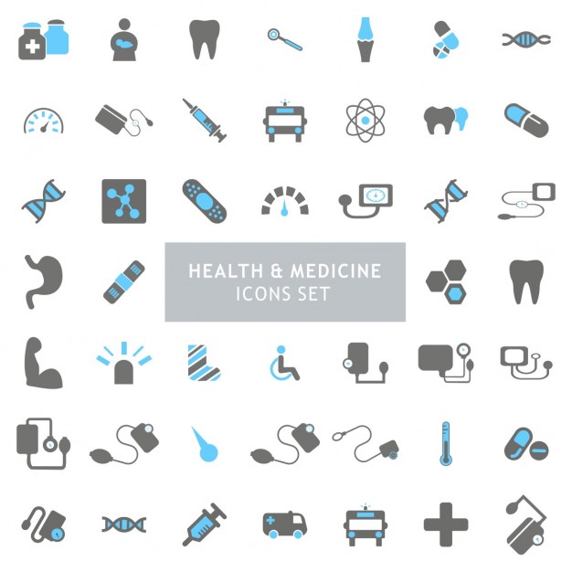 626x626 Health And Medicine Icon Set Vector Free Download