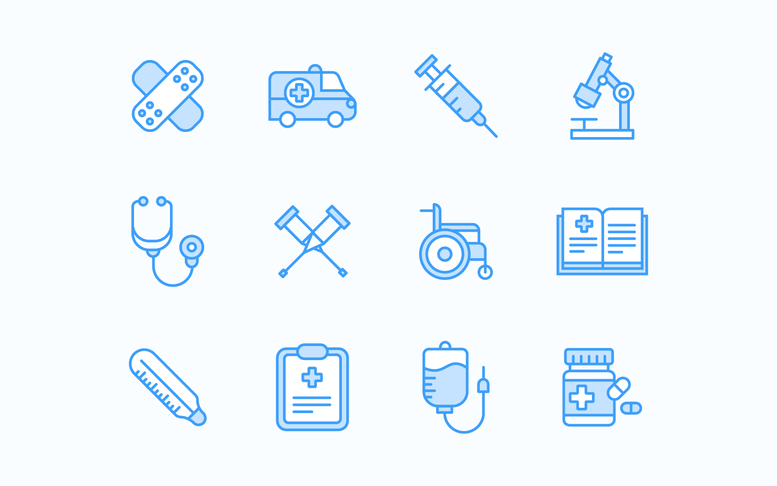 1600x1000 Medical Icon Set