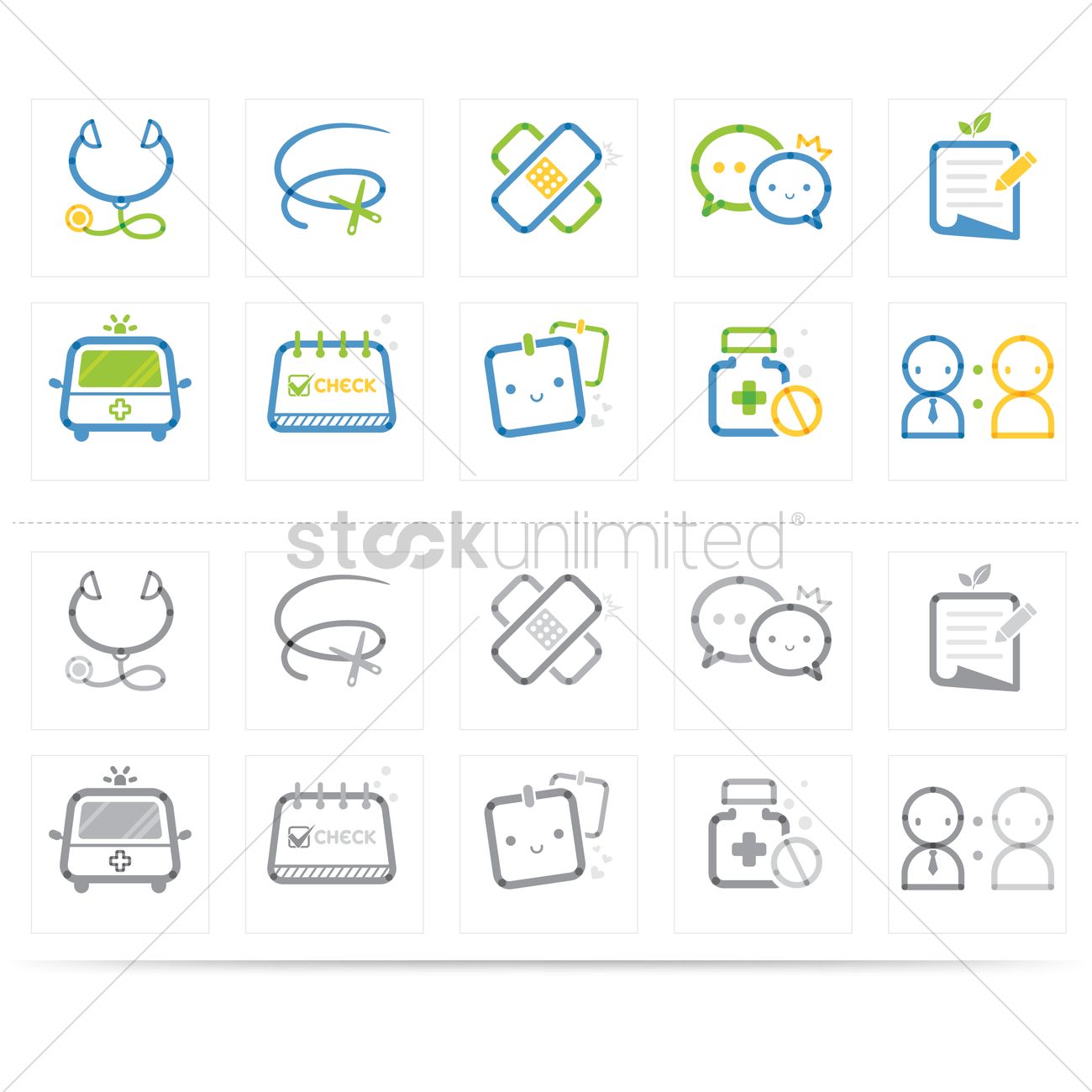 1300x1300 Medical Icon Set Vector Image