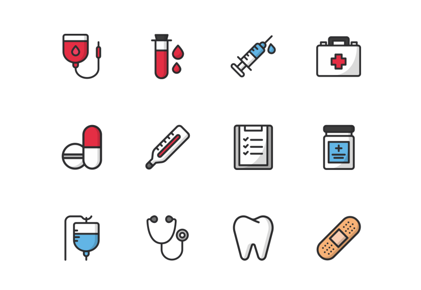 836x575 Healthcare Medical Icon Sets Decolore Net