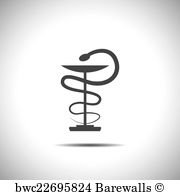 180x195 Medical Symbol Caduceus Snake With Stick Posters And Art