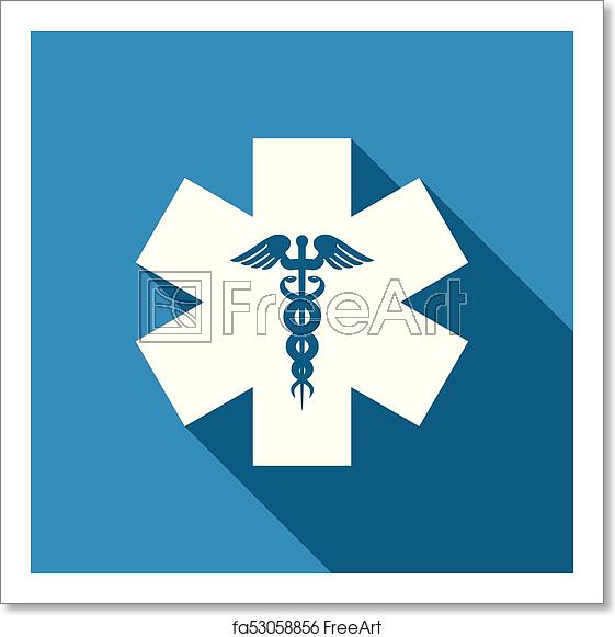 561x581 Free Art Print Of Emergency Star