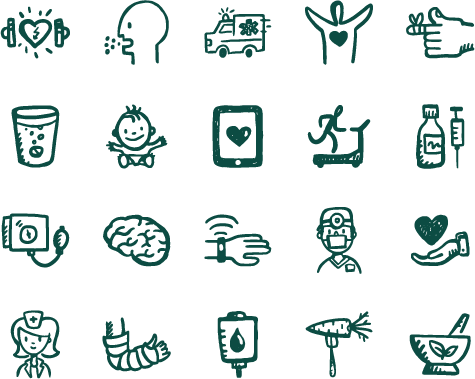 475x379 Healthy Icons Medical Vector Icons