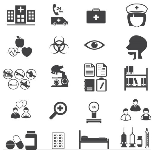 515x507 Medical Icons Vector Free Download