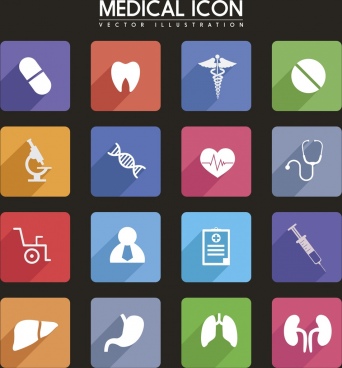 342x368 Medical Icons Free Vector Download
