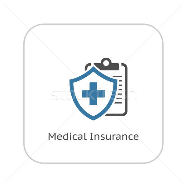 600x600 Medical Insurance Icon Flat Design Vector Illustration Vadym