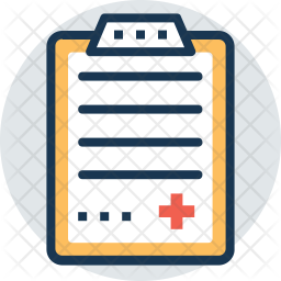 256x256 Medical Record Icon Of Colored Outline Style