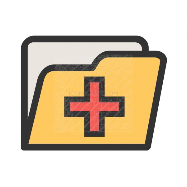 600x600 Medical Records Line Filled Icon