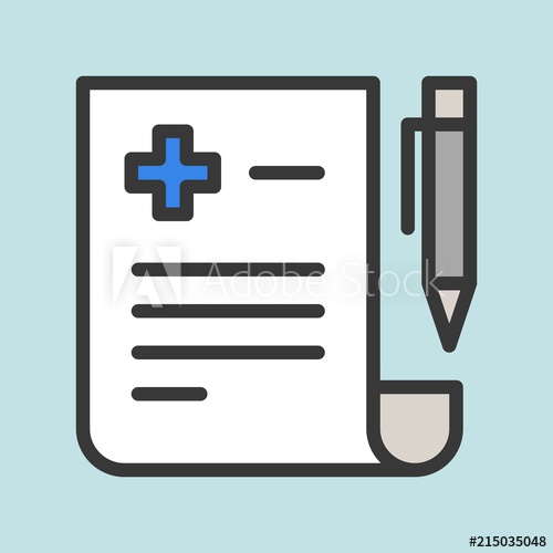 500x500 Prescription Or Medical Record Icon
