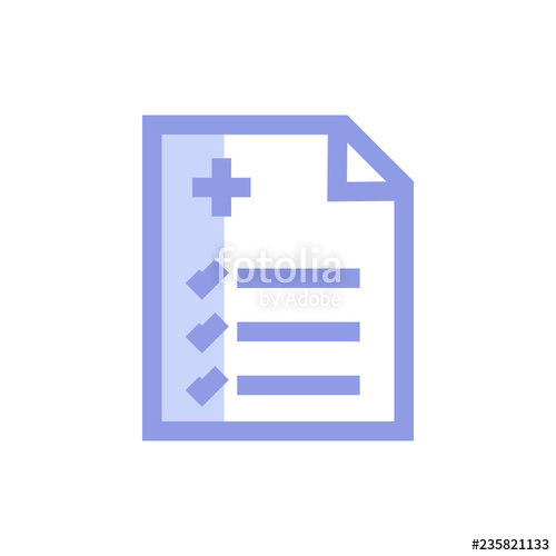 500x500 Medical Record Icon Vector Modern Style Medical Icon Stock Image