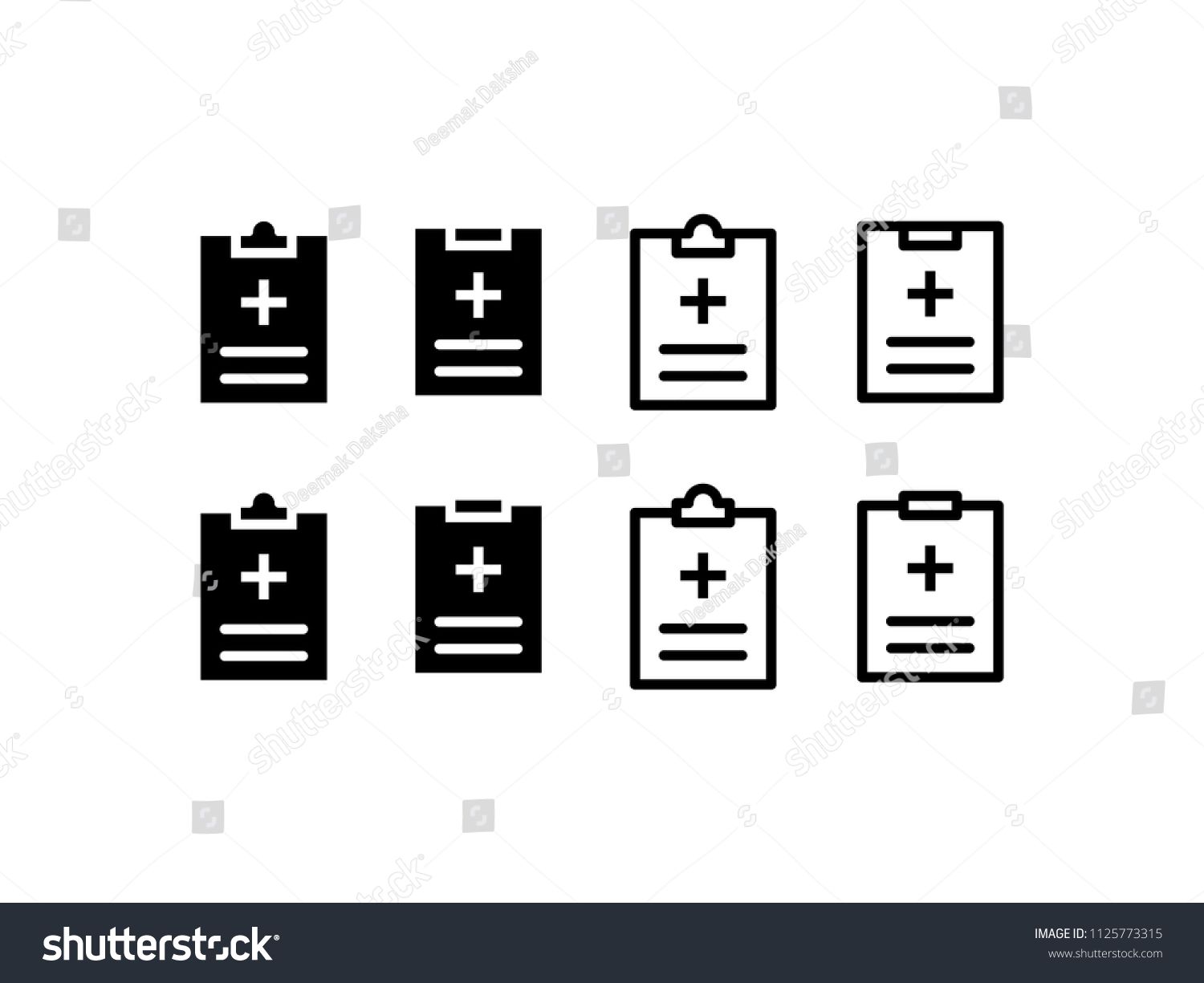 1500x1225 Medical Report Icon Set Medical, Health, Report, Hospital, Clinic