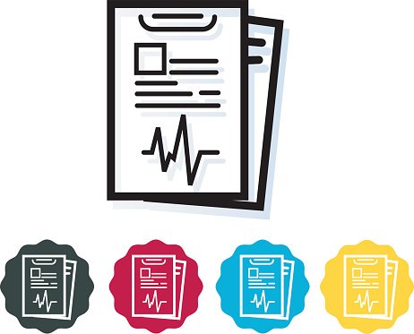 462x373 Medical Report Icon Premium Clipart