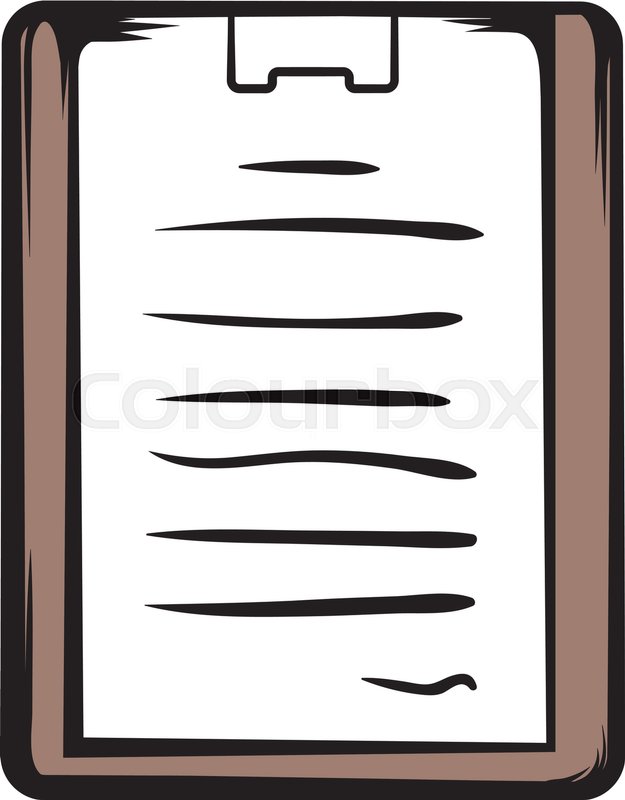 625x800 Medical Report Icon In Cartoon Style Stock Vector Colourbox