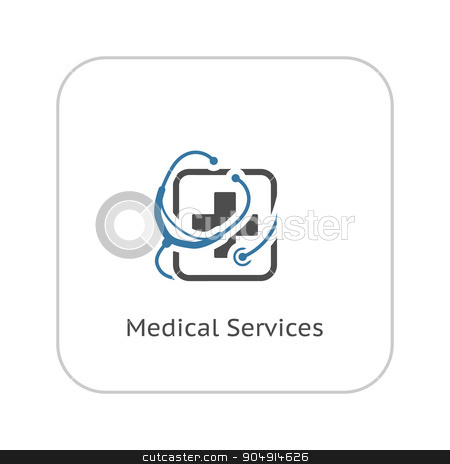 450x464 Medical Services Icon Flat Design Stock Vector