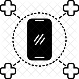 256x256 On Call Medical Services Icon Of Glyph Style