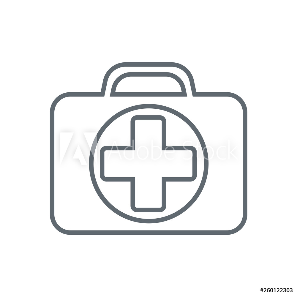 1000x1000 Photo Art Print First Aid Kit Symbol And Medical Services Icon