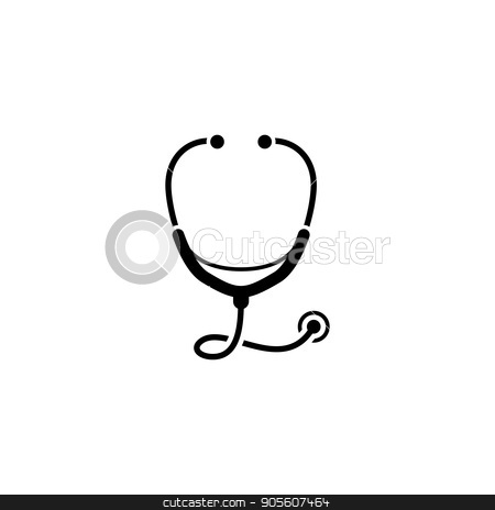 450x464 Stethoscope And Medical Services Icon Flat Design Stock Vector