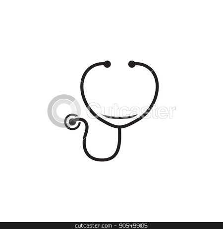 450x464 Stethoscope And Medical Services Icon Stock Vector