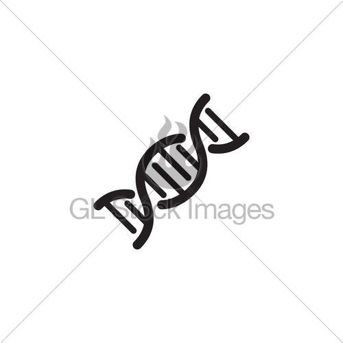 500x500 Dna And Medical Services Icon Flat Design Gl Stock Images