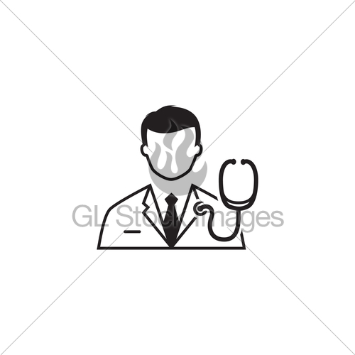 500x500 Doctor And Medical Services Icon Flat Design Gl Stock Images