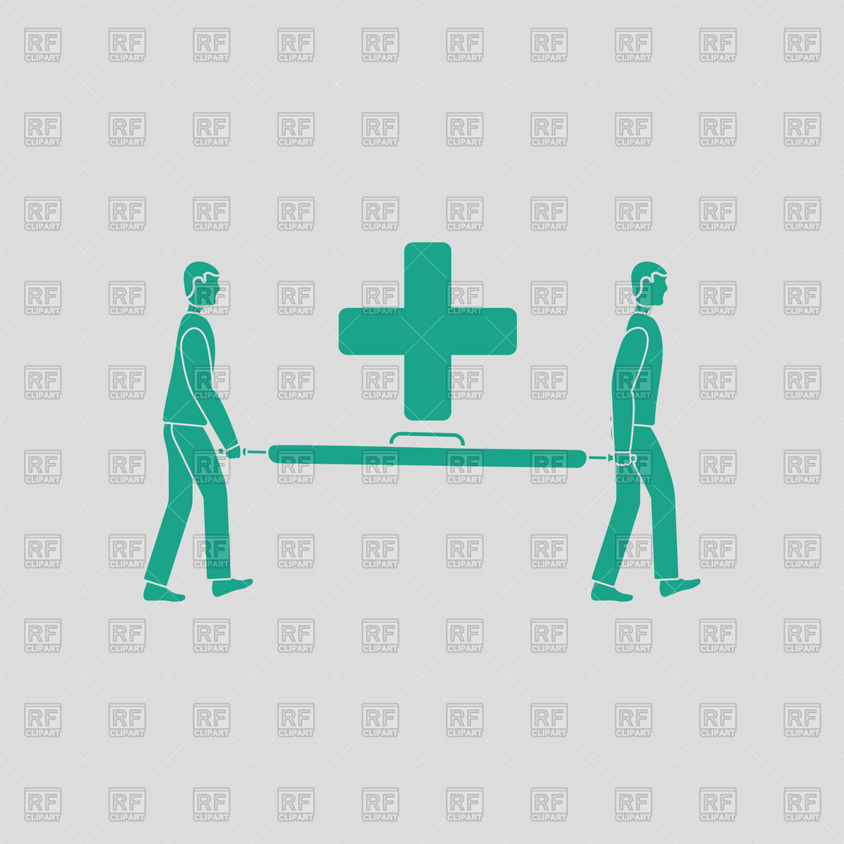 1200x1200 Soccer Medical Staff Carrying Stretcher Icon Vector Image Of Sport