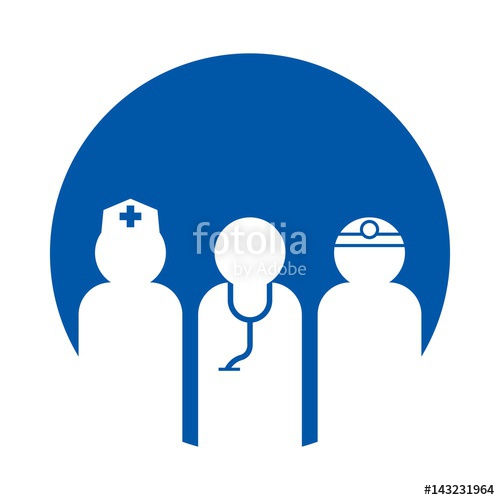 500x500 Health Care Logo Vector Medical Staff Icon Stock Image