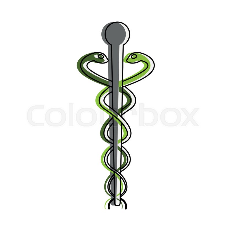 800x800 Caduceus Medical Symbol Icon Vector Stock Vector Colourbox