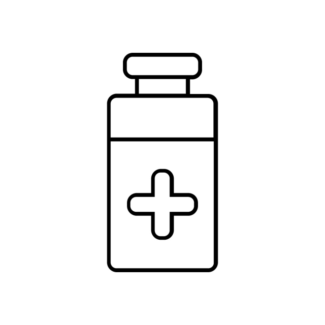640x640 Medical Bottle Icon, Medicine, Vitamin, Medication Png And Vector