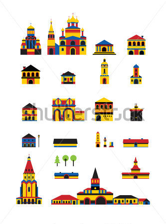 333x450 Medieval Town Icon Clipart