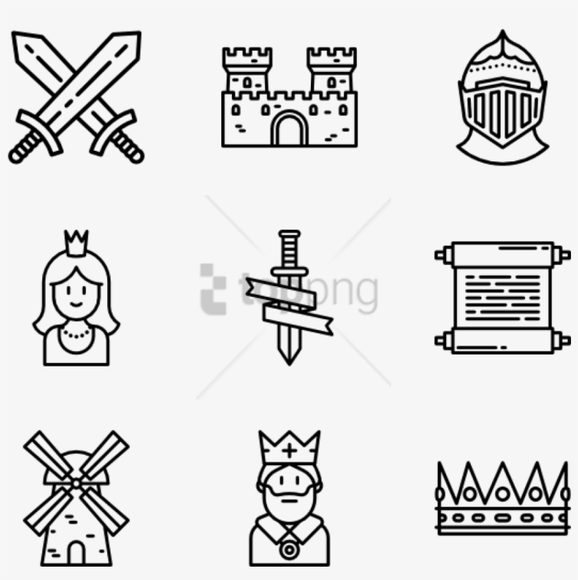 820x823 Free Png Medieval Icon Collection