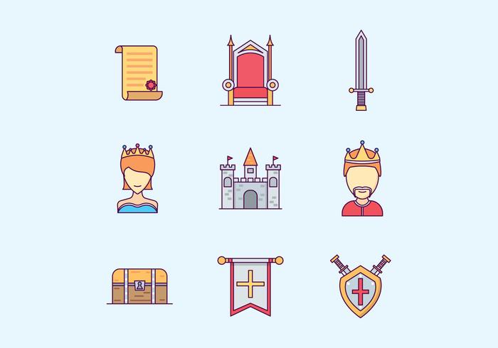 700x490 Medieval Kingdom Icons Set