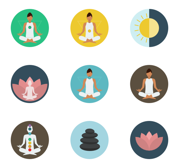 600x564 Meditation Icon Packs