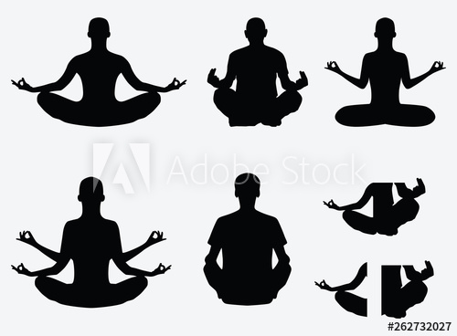 500x368 Meditation Icon In Vector
