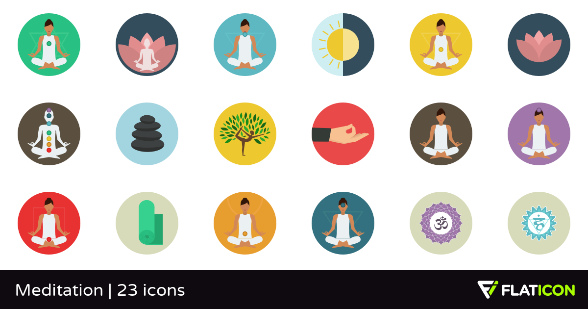 1200x630 Meditation Free Icons