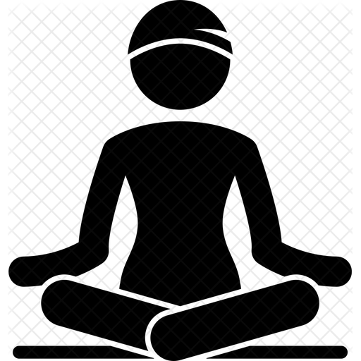 512x512 Meditation Icon Of Glyph Style