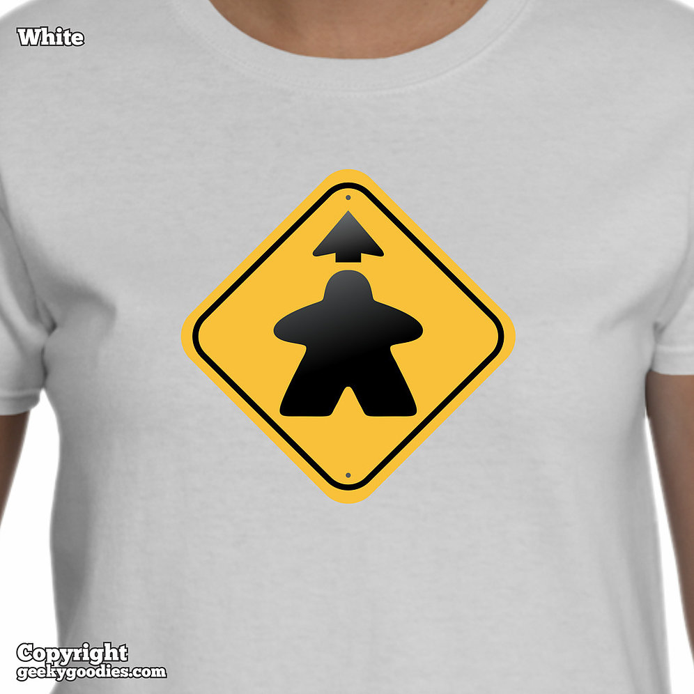 996x996 Meeple Ahead Women's White T Shirts Geeky Goodies