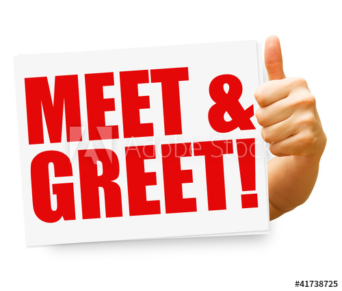 500x425 Meet Greet! Button, Icon