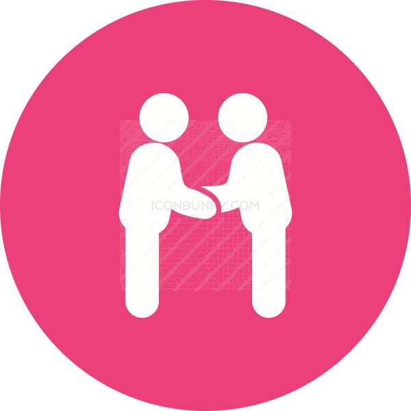 600x600 Client Meetup Flat Round Icon