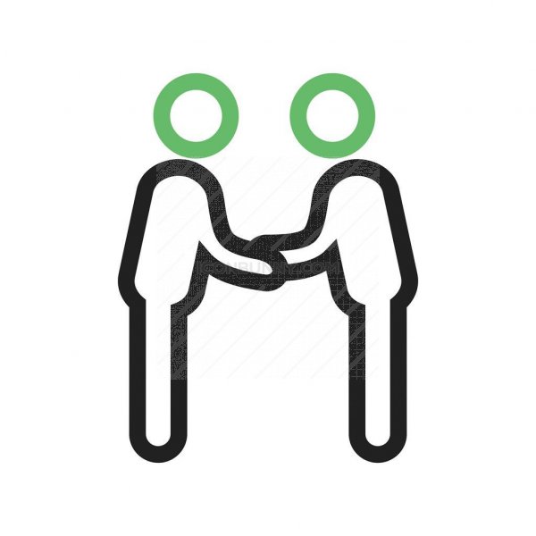 600x600 Client Meetup Line Green Black Icon