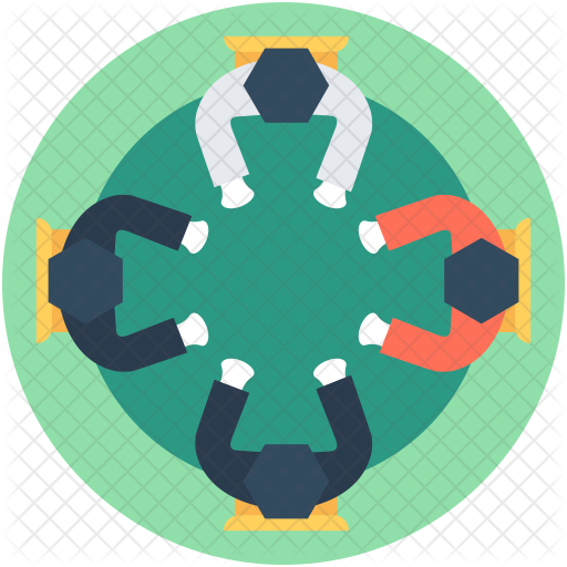 512x512 Meeting Icon Of Flat Style
