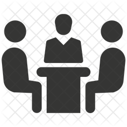 256x256 Business Meeting Icon Of Glyph Style