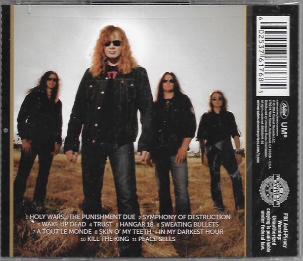 599x516 Megadeth Icon Greatest Hits Imported Cd