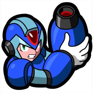 320x320 Megaman X Embroidery Patch X