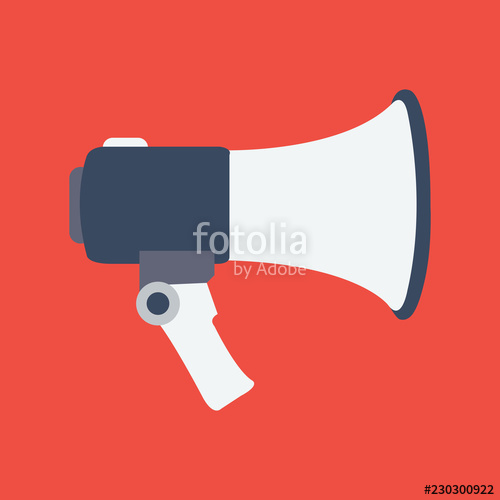 Megaphone Flat Icon On Isolated Transparent Background Stock 500x500 Megaphone Flat Icon On Isolated Transparent Background Stock