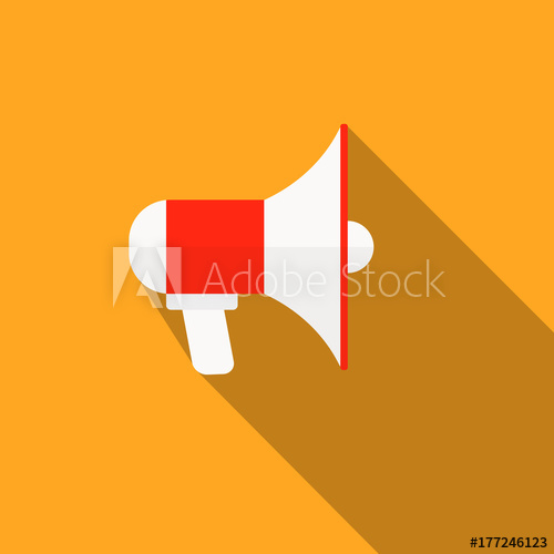 Megaphone Vector Flat Icon 500x500 Megaphone Vector Flat Icon