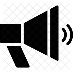 256x256 Megaphone Icon Of Glyph Style