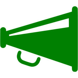 Green Megaphone Icon 256x256 Green Megaphone Icon