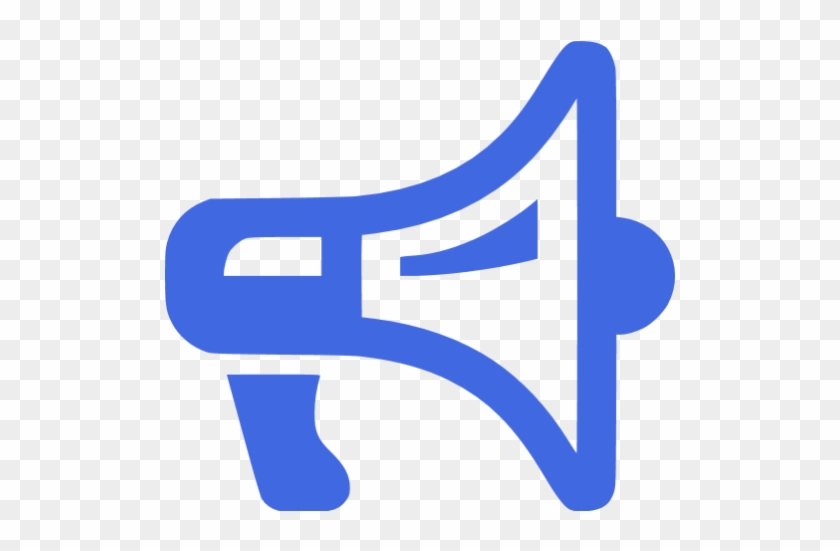 Royal Blue Megaphone Icon 840x551 Royal Blue Megaphone Icon