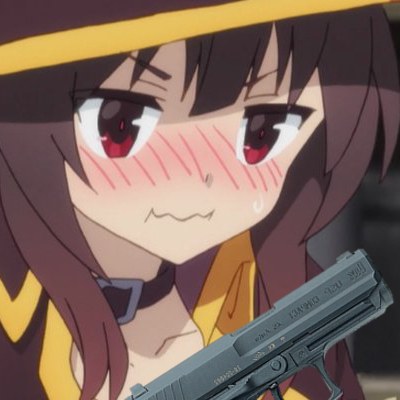 400x400 Megumin Holding Gun Megumin