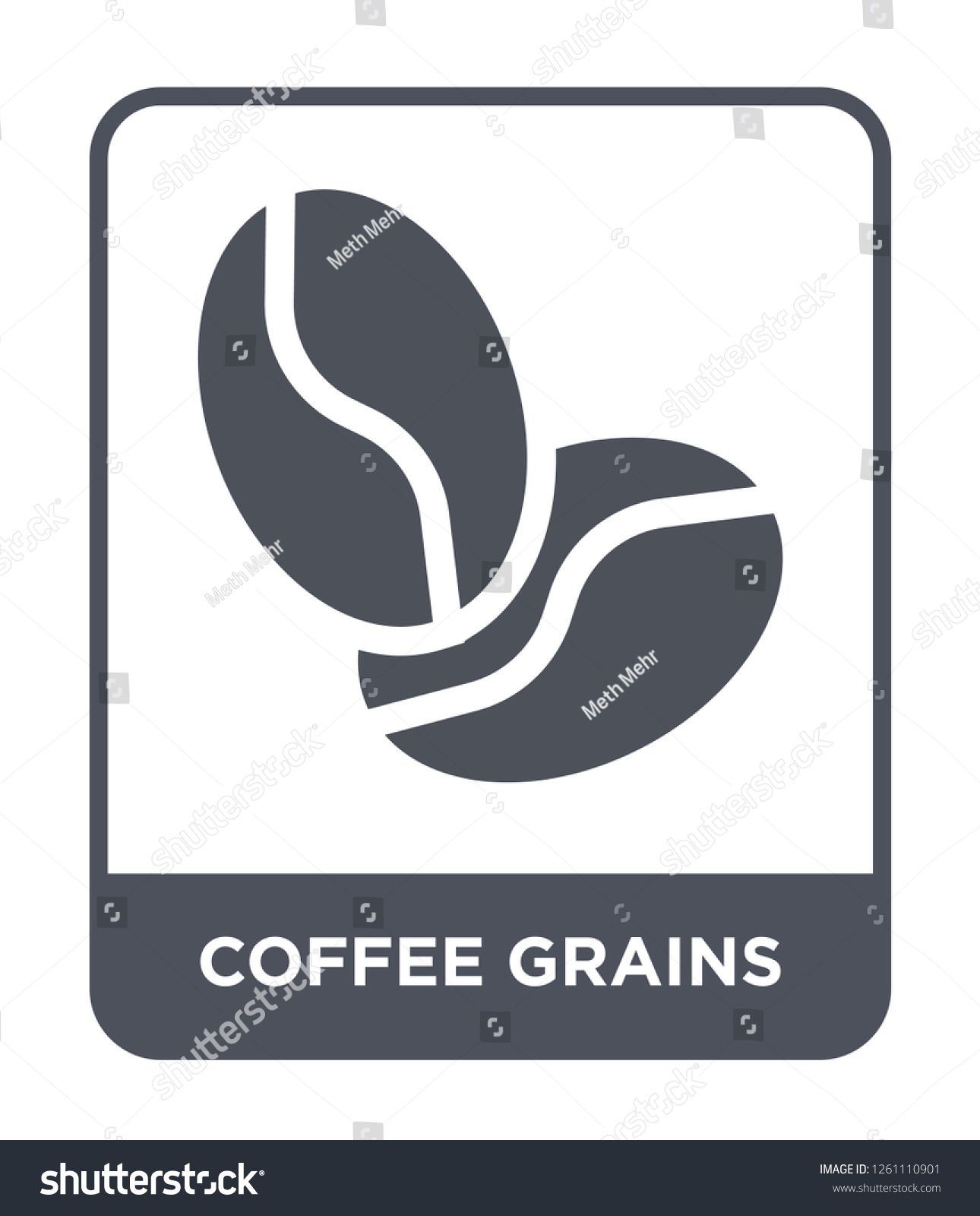 Coffee Grains Icon Vector On White Background, Coffee Grains 1290x1600 Coffee Grains Icon Vector On White Background, Coffee Grains